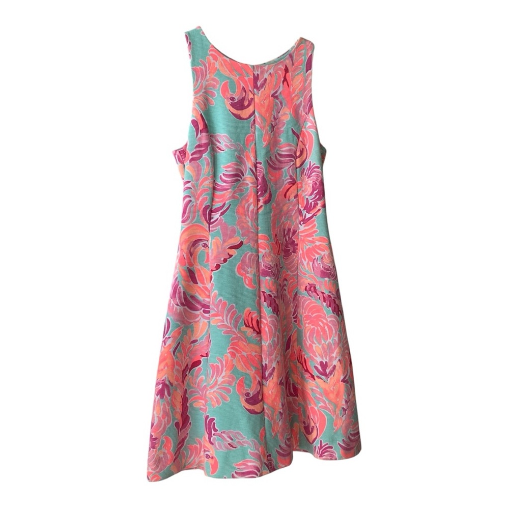 Lilly Pulitzer sleeveless Cove Poolside Blue Love Birds Dress Size M